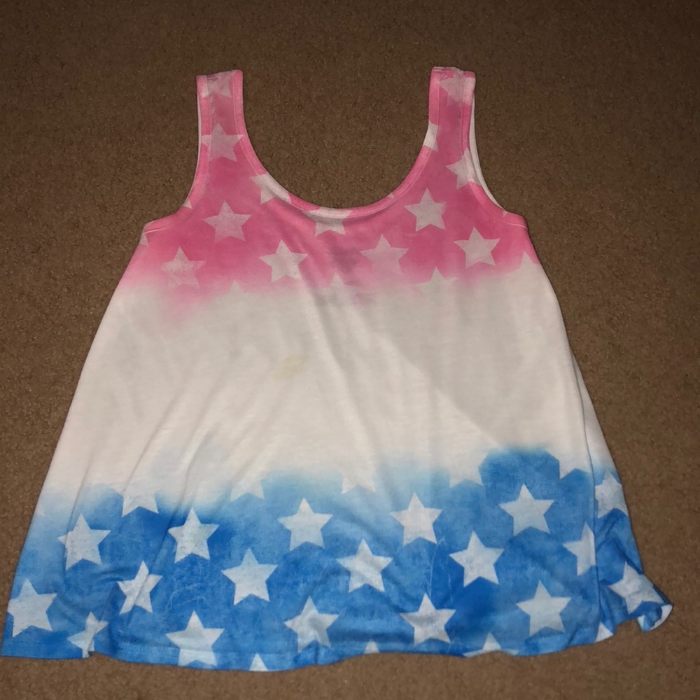 Red white and blue tank top